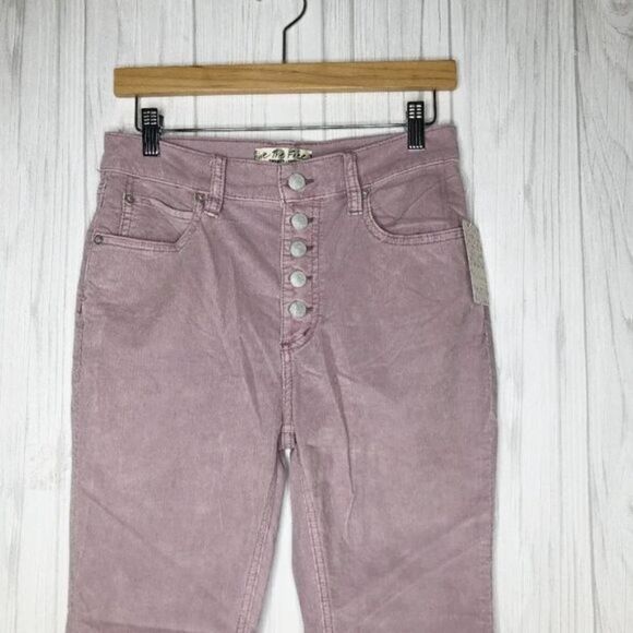 FREE PEOPLE Sunchaser Lavender Corduroy Pants - Picture 2 of 7